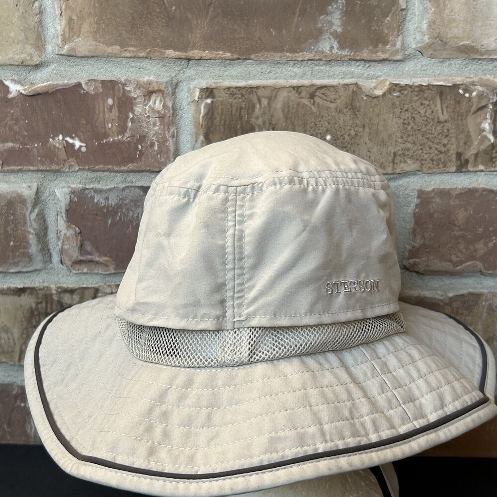 Stetson Bucket Hat Vermont Mesh Hat Unisex Medium Gray Great